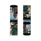 Religious Art Sublimation Socks — Vintage Biblical Illustration Crew Socks
