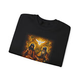 Religious Trinity Crewneck Sweatshirt — Holy Spirit Dove & Sacred Imagery
