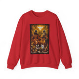 Religious Trinity Crewneck Sweatshirt — Holy Spirit Dove & Sacred Imagery