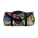 JESUS ON TOP OF THE WORLD Graffiti Street Art Duffel Bag — 'Only God' Bearded Portrait Travel Gym Bag