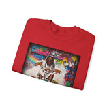 Crewneck Sweatshirt — Spiritual Earth Guardian Graphic Sweatshirt