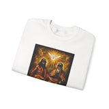 Religious Trinity Crewneck Sweatshirt — Holy Spirit Dove & Sacred Imagery