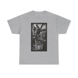 ONLY1GOD "CALVERY" Procession T‑Shirt — Black & White Jesus Carrying Cross Graphic