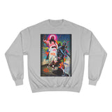 Graphic Sweatshirt — Neon Street Art Collage Design
