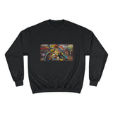 DAVID and Goliath Champion Sweatshirt — Retro Graffiti Motorcycle Crewneck