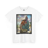FORGIVE ME FATHER T-Shirt — Comforting Saint Illustration Tee (Religious, Spiritual Devotion Gift)