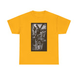 ONLY1GOD "CALVERY" Procession T‑Shirt — Black & White Jesus Carrying Cross Graphic