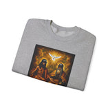 Religious Trinity Crewneck Sweatshirt — Holy Spirit Dove & Sacred Imagery