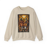 Religious Trinity Crewneck Sweatshirt — Holy Spirit Dove & Sacred Imagery