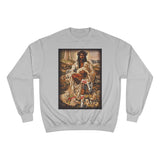 "O1G" LAMB OF GOD Champion Sweatshirt — Vintage Skateboarder Art Crewneck