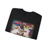 Crewneck Sweatshirt — Spiritual Earth Guardian Graphic Sweatshirt
