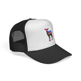 Colorful Deer Trucker Cap — Vibrant Wildlife Patch Hat