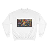 DAVID and Goliath Champion Sweatshirt — Retro Graffiti Motorcycle Crewneck