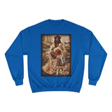 "O1G" LAMB OF GOD Champion Sweatshirt — Vintage Skateboarder Art Crewneck