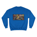 DAVID and Goliath Champion Sweatshirt — Retro Graffiti Motorcycle Crewneck