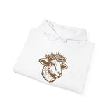 Sheep Head Hoodie – Rustic Lamb Graphic Pullover