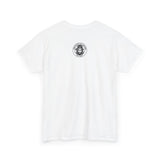 ONLY1GOD "CALVERY" Procession T‑Shirt — Black & White Jesus Carrying Cross Graphic