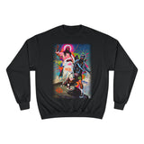 Graphic Sweatshirt — Neon Street Art Collage Design